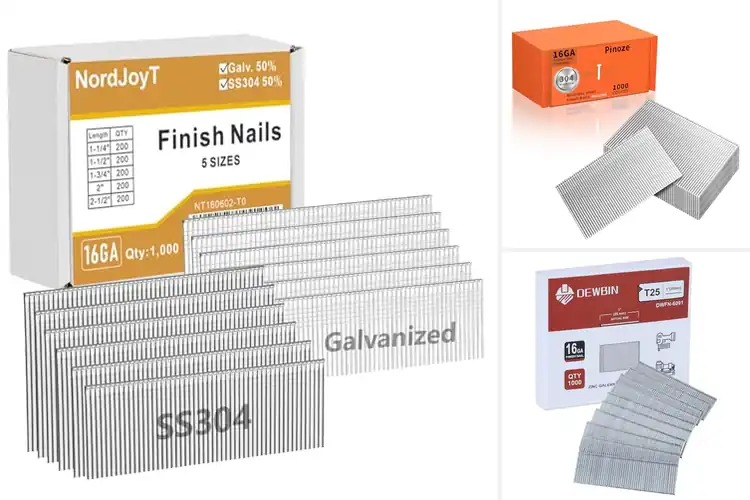 Detailed view of Best 1000 Count Finish Nails Pack