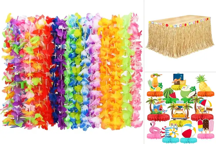 Detailed view of Best Beach Party Decorations: Bright, Easy, Tropical Fun