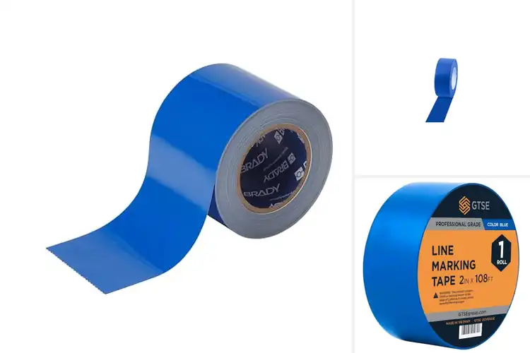 Detailed view of Best Blue Floor Marking Tape