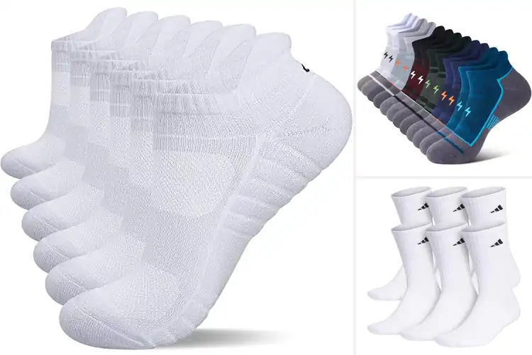 Detailed view of Best Cushion Athletic Socks