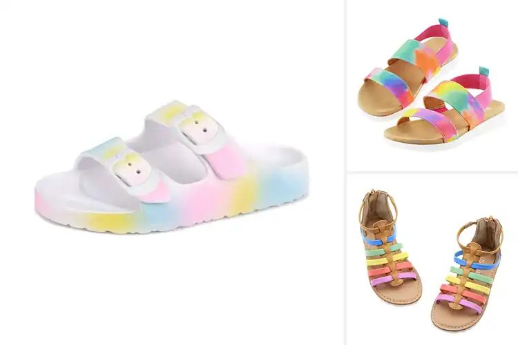 Detailed view of Best Cute Candy Color Kid Sandals