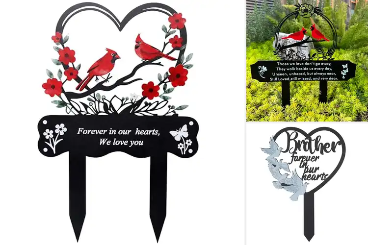 Detailed view of Best Durable Metal Grave Decorations