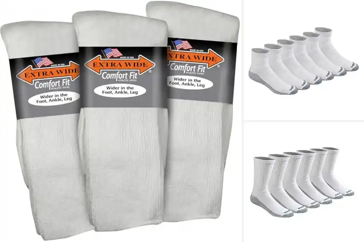 Detailed view of Best Extra Large Athletic Socks
