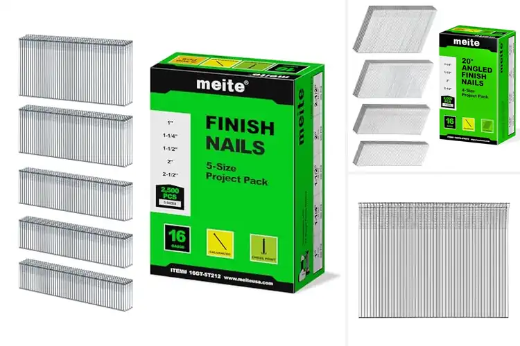 Detailed view of Best Finish Nailers Compatible Nails