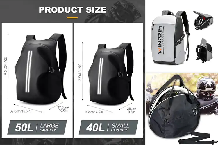 Detailed view of Best Helmet Bags With Reflective Strips