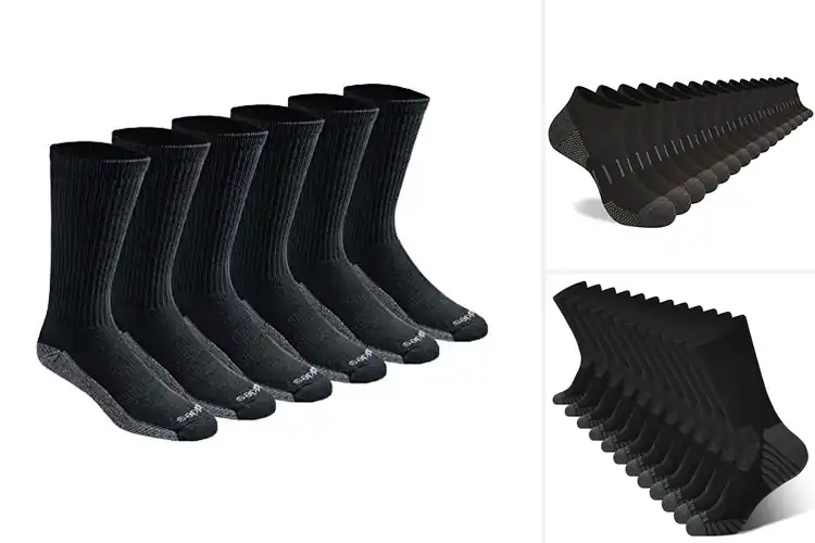 Detailed view of Best Men’s Moisture-Wicking Socks