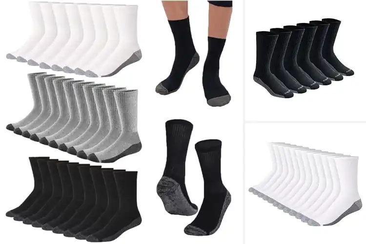 Detailed view of Best Men’s Multi-Pack Athletic Socks