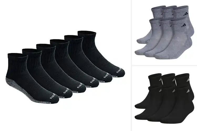 Detailed view of Best Men’s Quarter Athletic Socks