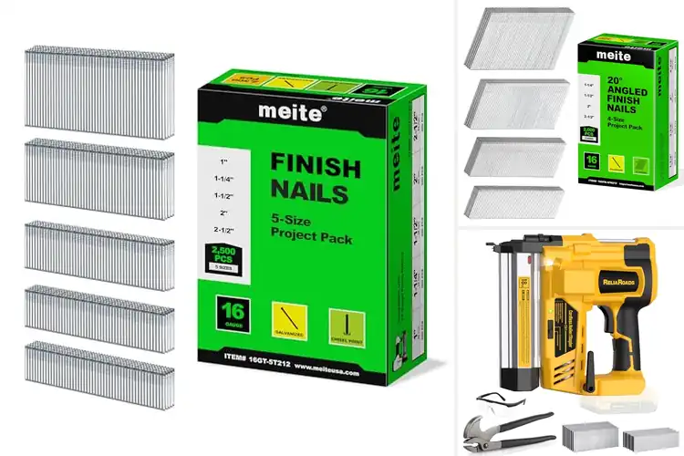 Detailed view of Best Nail Gun Compatible Finish Nails