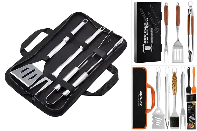 Detailed view of Best Rust Resistant Grill Tools Set
