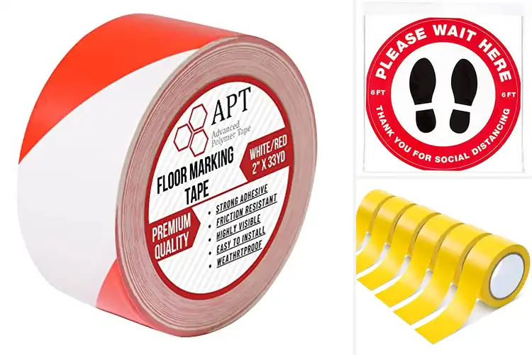 Detailed view of Best Social Distancing Floor Tapes