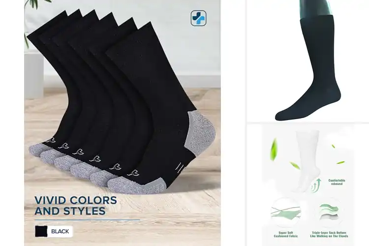 Detailed view of Best Stretch Fit Socks