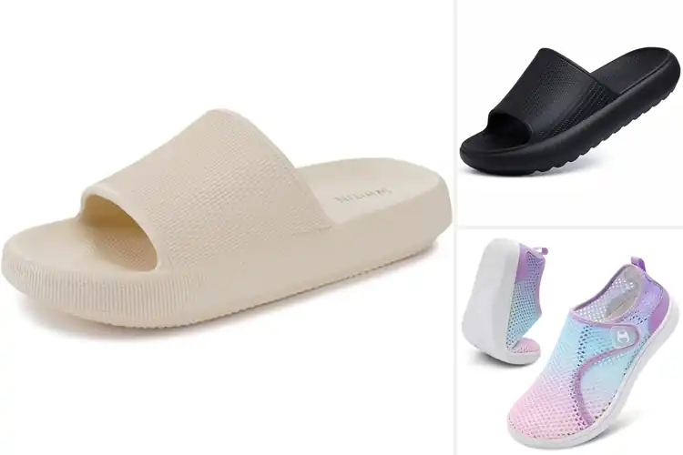 Detailed view of Best Summer Pool Beach Slippers for Soft, Comfy Steps