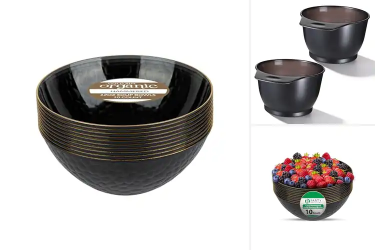 Detailed view of Best Transparent Black Bowls