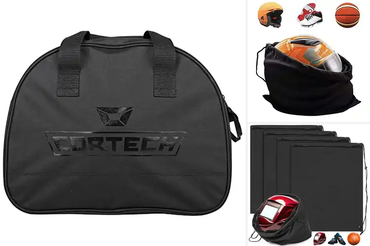Detailed view of Best Wide Opening Mouth Helmet Bag