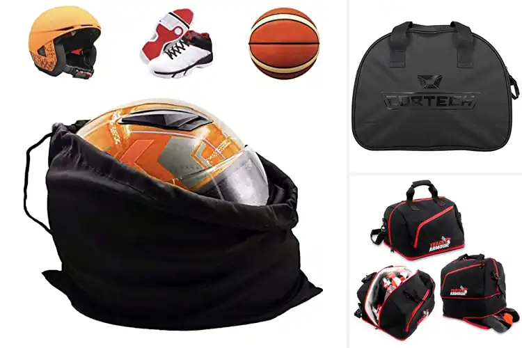 Detailed view of Best Wide Opening Mouth Helmet Bags